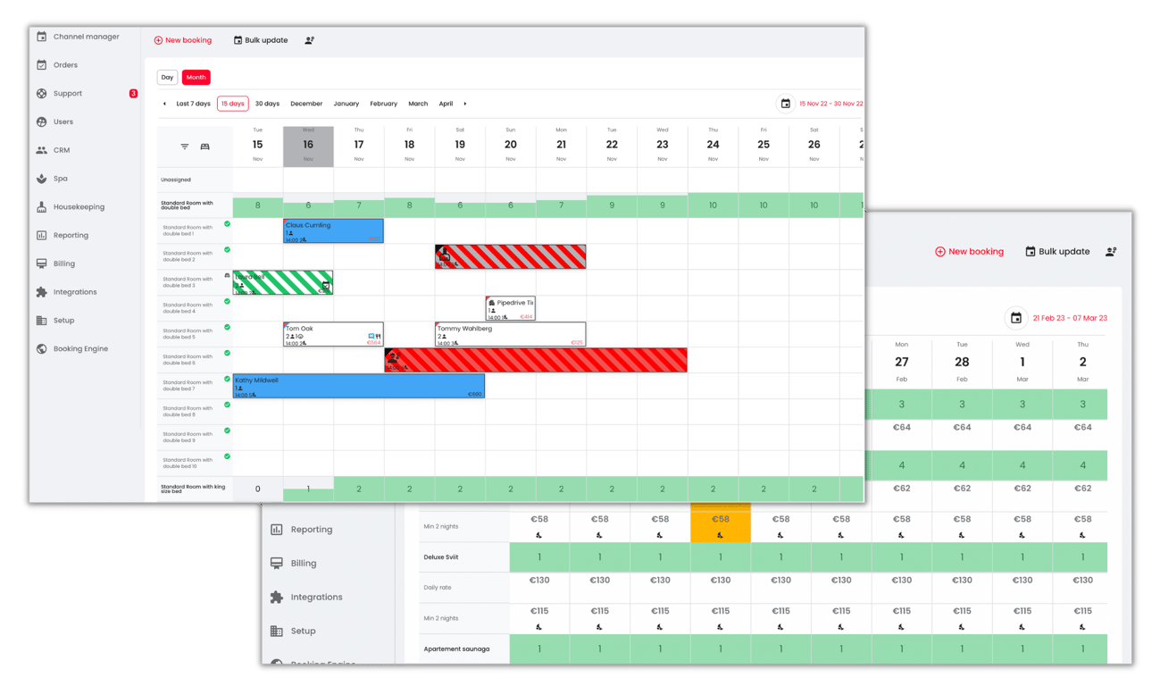ED for hotels - Property Management System Screenshot